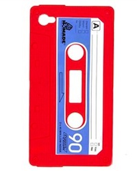 Coque iPhone 4 rétro Cassette rouge
