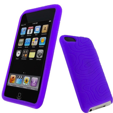 Coque en silicone pour iPod Touch violette