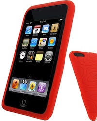 Coque en silicone pour iPod Touch rouge