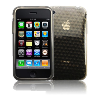 Coque iPhone 3G/3GS en gel silicone noire