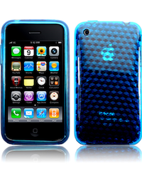 Coque iPhone 3G/3GS en gel silicone turquoise