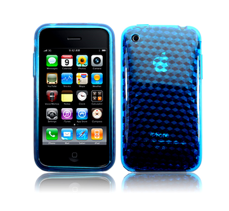 Coque iPhone 3G/3GS en gel silicone turquoise