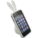 Coque iPhone 4/4S 3D LAPIN blanche