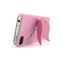 Coque iPhone 4 ailes d'ange 3D rose