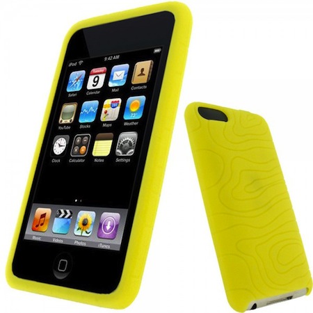 Coque en silicone pour iPod Touch jaune