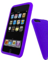Coque en silicone pour iPod Touch violette