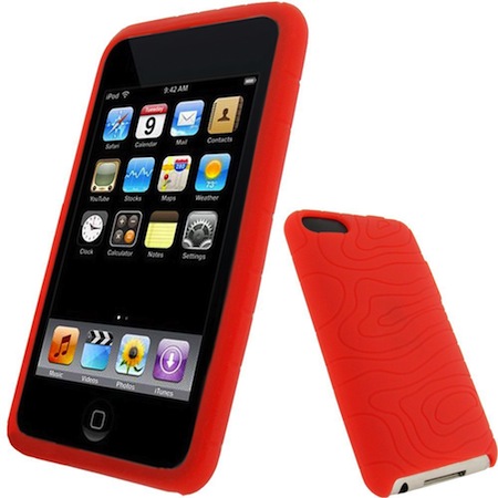 Coque en silicone pour iPod Touch rouge