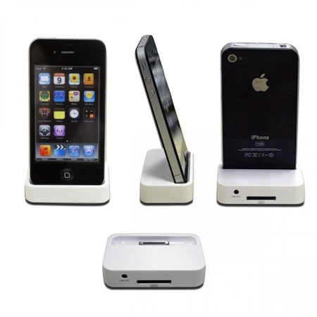 Dock tout en un pour iPhone 4/4S blanc
